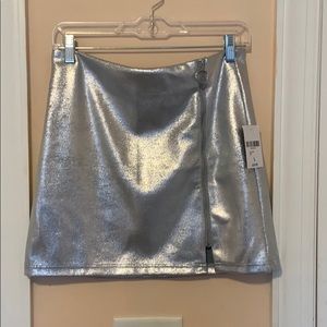 Metallic Mini Skirt